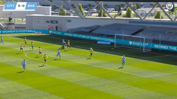 Khadija Shaw's four goals in Man City Women's rout over Brighton